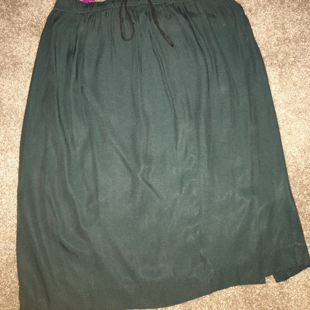 Green skirt